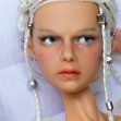 Tamikan Space Gal Alpha with Stanced torso, cyber hand, Mediterranean skin tone